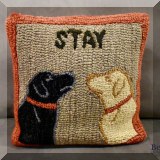 D01. “Stay” pillow. 